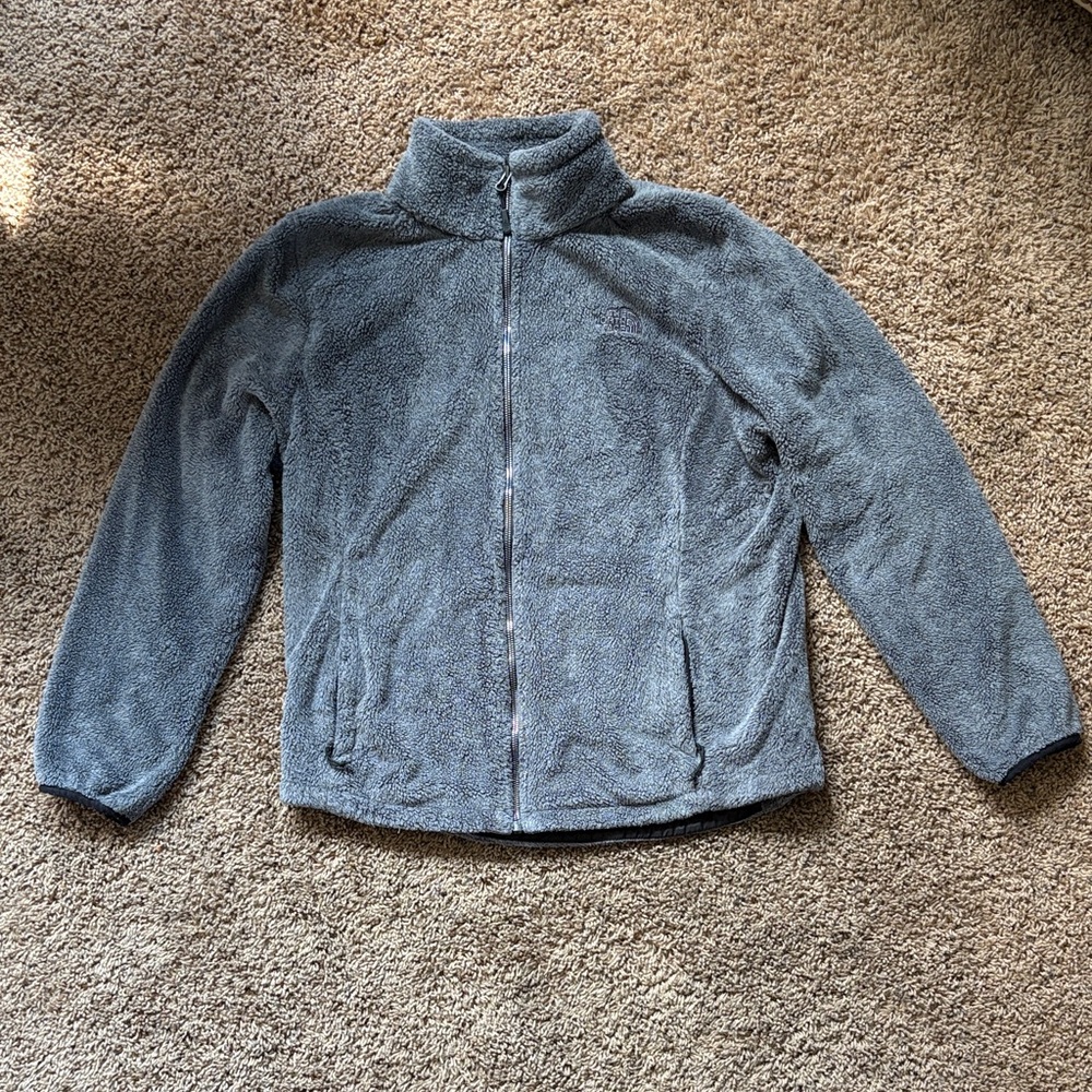 North Face Cozy Gray Fleece Jacket